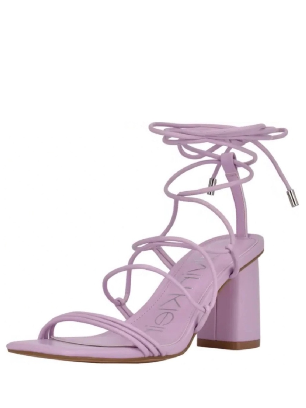 Calista Ankle Tie Sandal  (Light Purple)